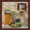 Pienza Facade #2 by Michael Blanchette Photography 13" x 13" Framed Wall Art